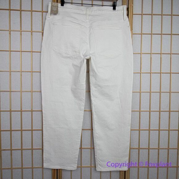 NEW Madewell‎ Mid-Rise Perfect Vintage Straight Jean in Tile White, 33 - Picture 7 of 16